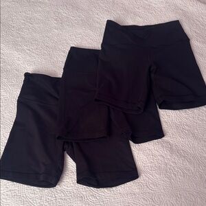 90 Degree by Reflex - THREE PACK bike shorts - Size XS and Small